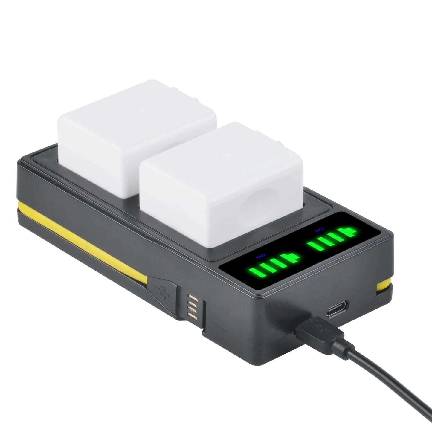 Fast LED Dual Battery Charger for Arlo Ultra/Ultra 2 and Arlo Pro 3 Pro 4 Camera Rechargeable Battery