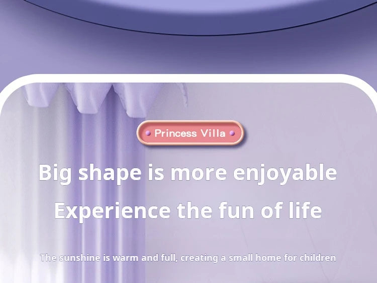 3D DIY Fantasy Princess Castle Villa Assembly Doll House Set Toys, Girls Home Toys & 3D Kids Toys