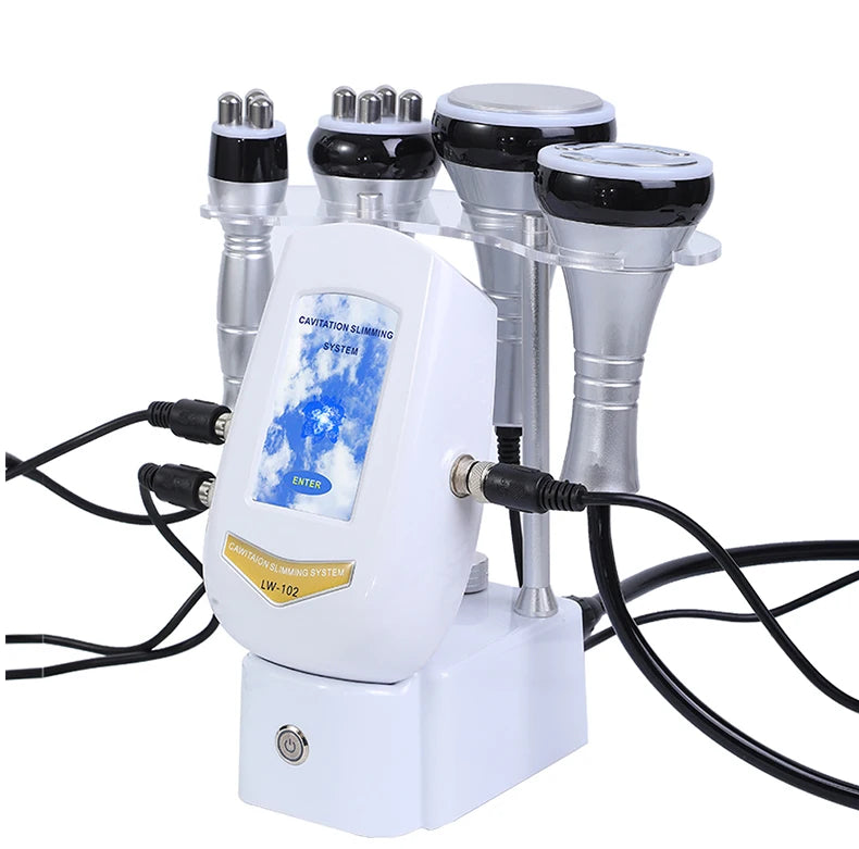 40K Cavitation Machine 4-1 Ultrasonic RF Body Shaping Lose Weight Multipolar Slimming Facial Skin Tightening Lifting Device