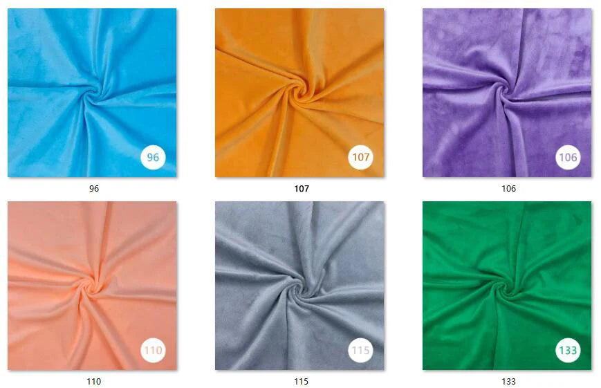 1.5mm Super Soft Short Plush Fabric Thick Crystal Super Soft Flannel Plush Toy Handmade Diy Fabric 45x50cm