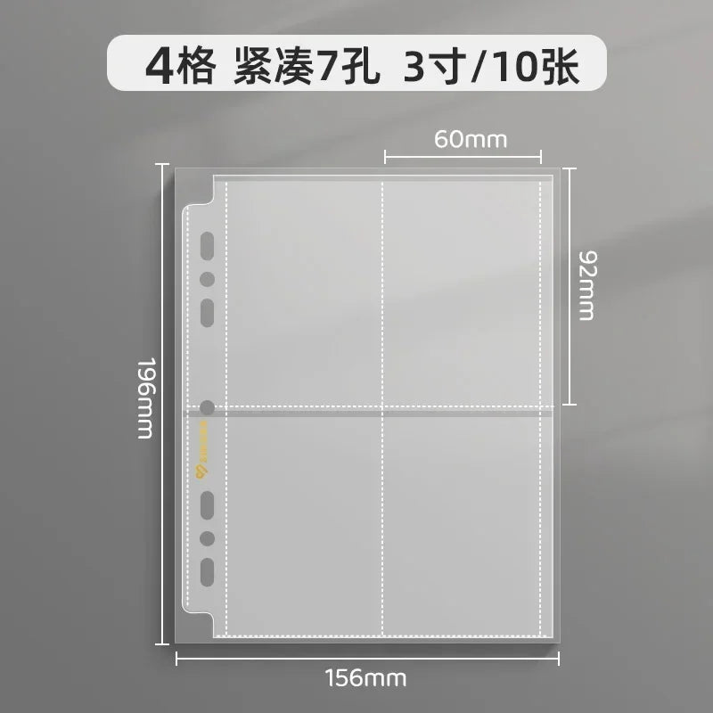 SINGBA a5 / a4 Ring Binder Album for 3" Cards - K-pop Idol Photocard Holder, Polaroid Photo Organizer (4/9 Grid, Refillable)