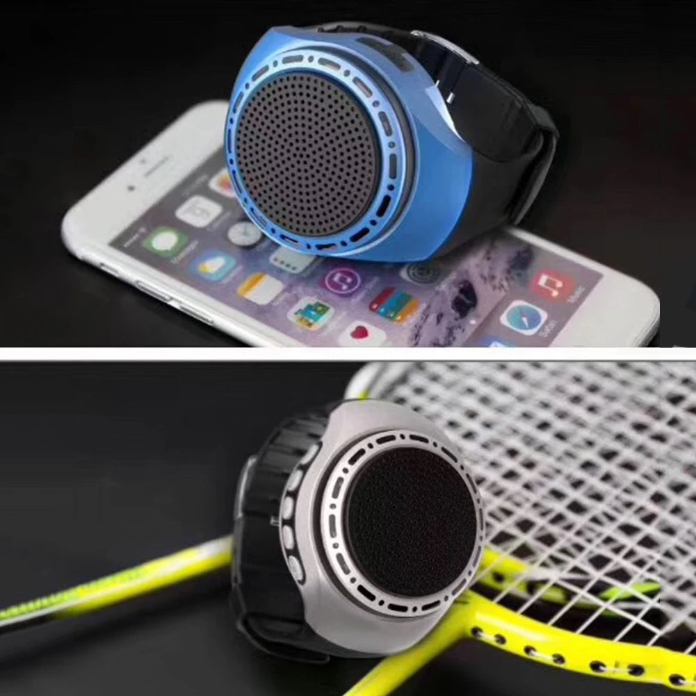 U6 Wrist Watch Bluetooth Speaker With FM Radio USB Charging Portable Outdoor Sports Running Wearable Speaker Wireless Subwoofer