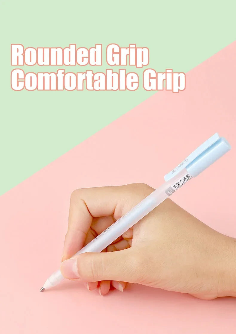 Candy Color Glue Pen Handbook Dispensing Pen Quick-Drying Dot Gule Stick DIY High Viscosity Glue School Office Supplies