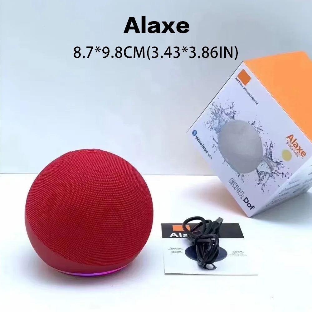 Alaxe Bluetooth Speaker Subwoofer compact and powerful outdoor indoor speaker with high-quality sound and a mini desktop design