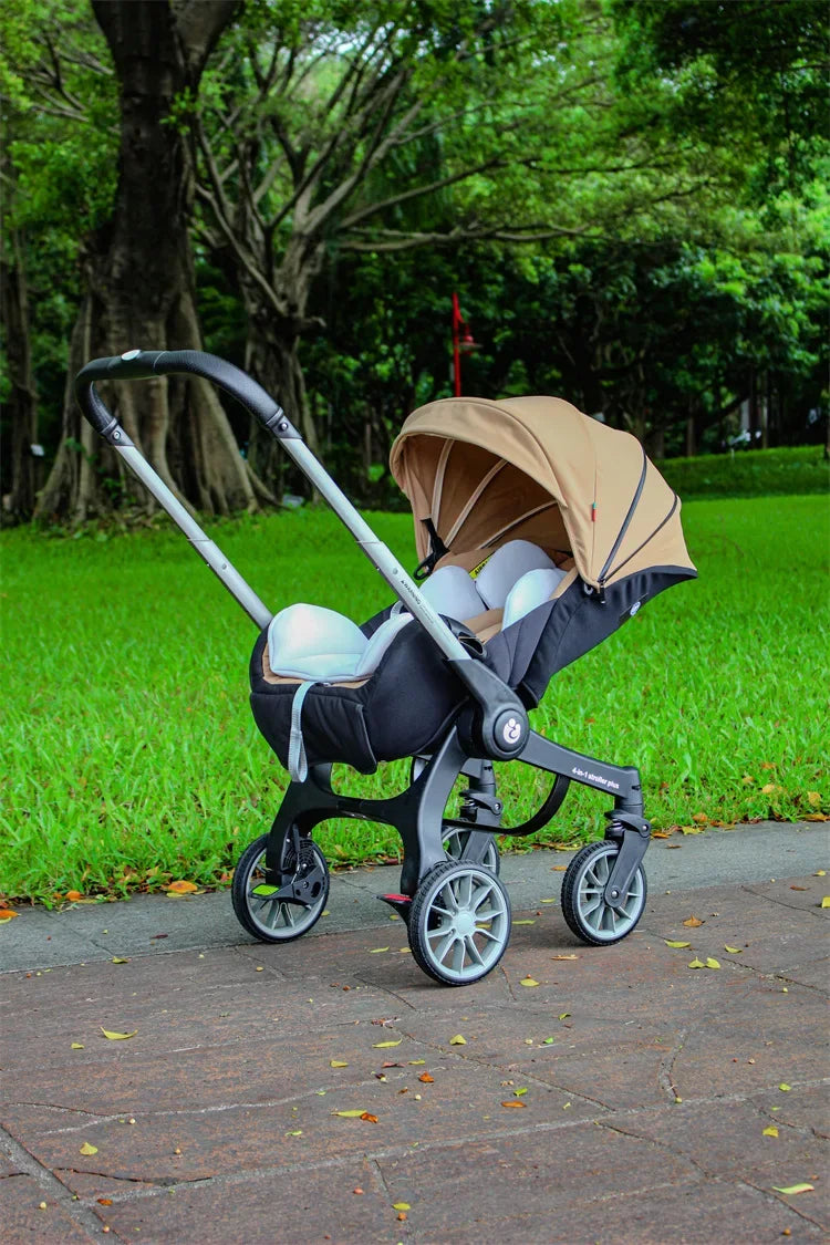 EU STOCK Foldable Lightweight baby stroller Multifunctional Four Wheels poussette bebe 3 en 1 Portable baby wagon