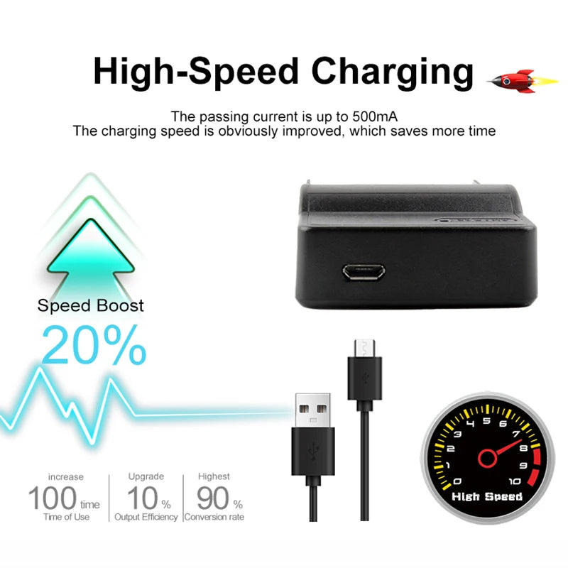 Battery USB Charger FNP-40 NP-40 NP-40N NP-40ND for Fujifilm Cameras F610 F650 F700 F710 F810 F811 J50 V10 Z1 Z2 Z3