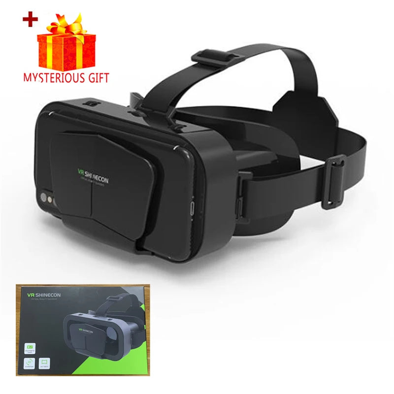 3D Virtual Reality VR Glasses For Phone Mobile Smartphones 7 Inch Headset Helmet Game Wirth Real Viar Goggles Cell Device Lenses