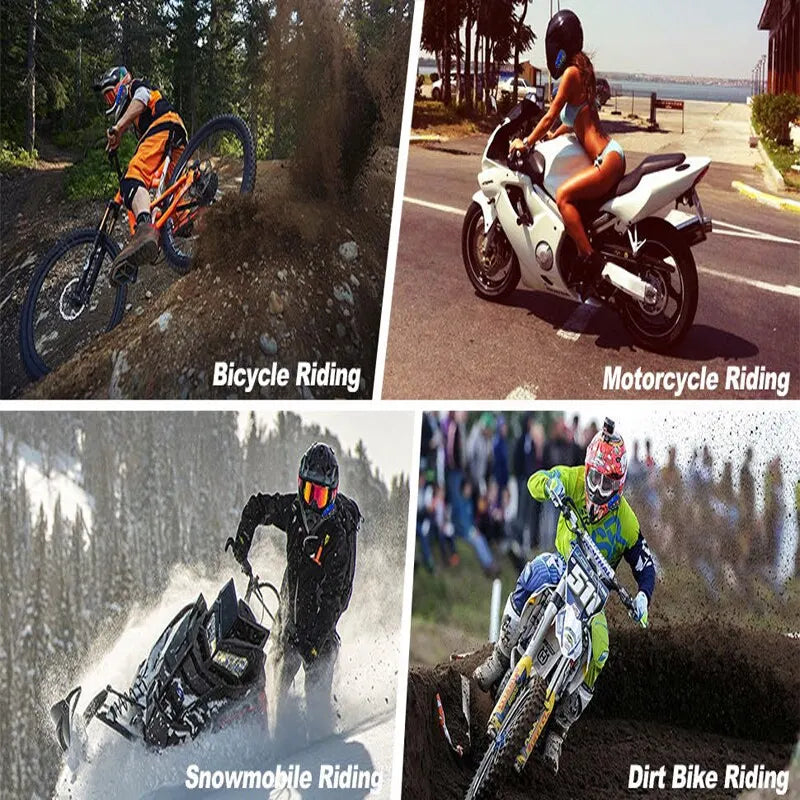 A10 Motorcycle Helmet Bluetooth Headset Wireless V5.0 Waterproof Handsfree Call Music Earphone 1000mAh Riders Moto GPS Headphone
