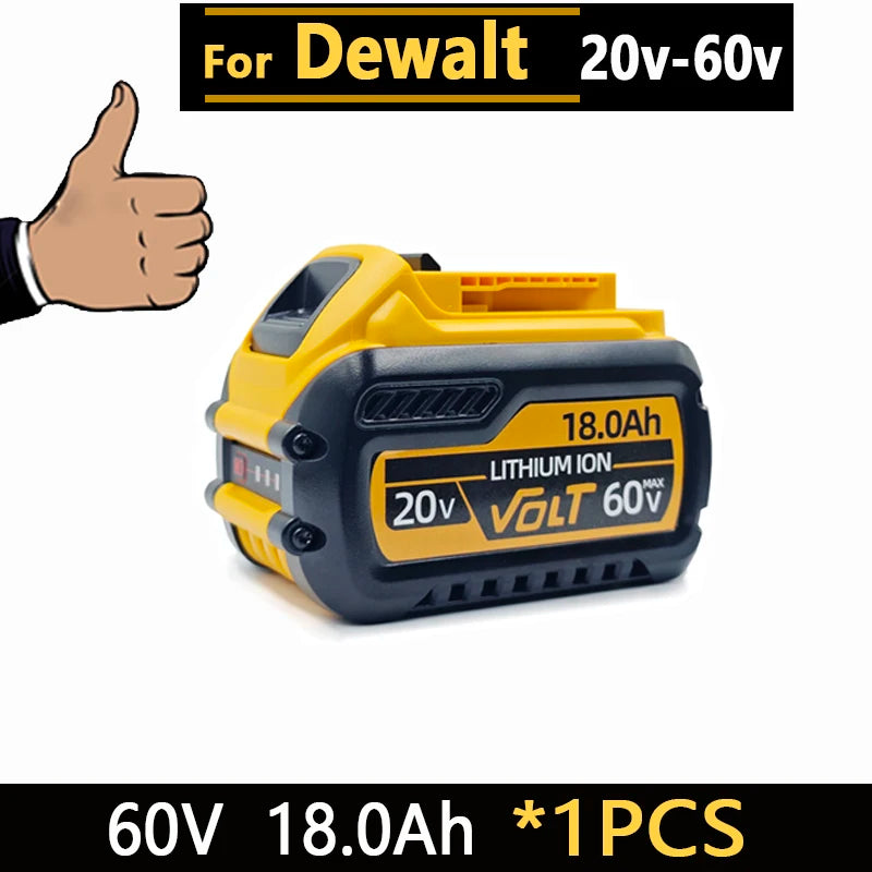 New High-power For DEWALT 20v/60V battery DCB200 DCB205 DCB206  * power tool 18V battery 3AH 8AH 12AH 18AH batteries  DCD805