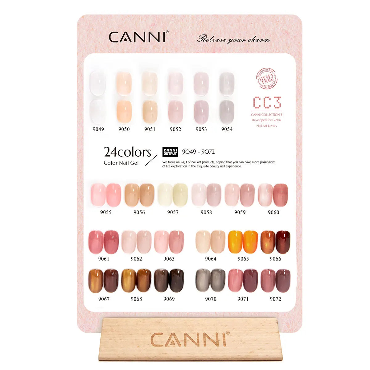 Canni Nail Gel Polish Jelly Nude Color HEMA FREE TPO FREE 9ml Transparent Semi Permanent Natural Nude French Nail Gel Lacquer