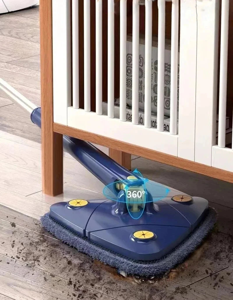 360 New Triangle Mop Rotatable Extendable Adjustable 110 Cm Cleaning Mop For Tub Tile Floor Wall Cleaning Mop Deep Cleaning Mop