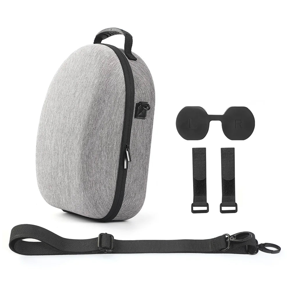 For Meta Quest 3 VR Glasses Storage Bag EVA Hard Shell Travel Carrying Case With Shoulder Strap for Meta Quest 3 VR Accessories