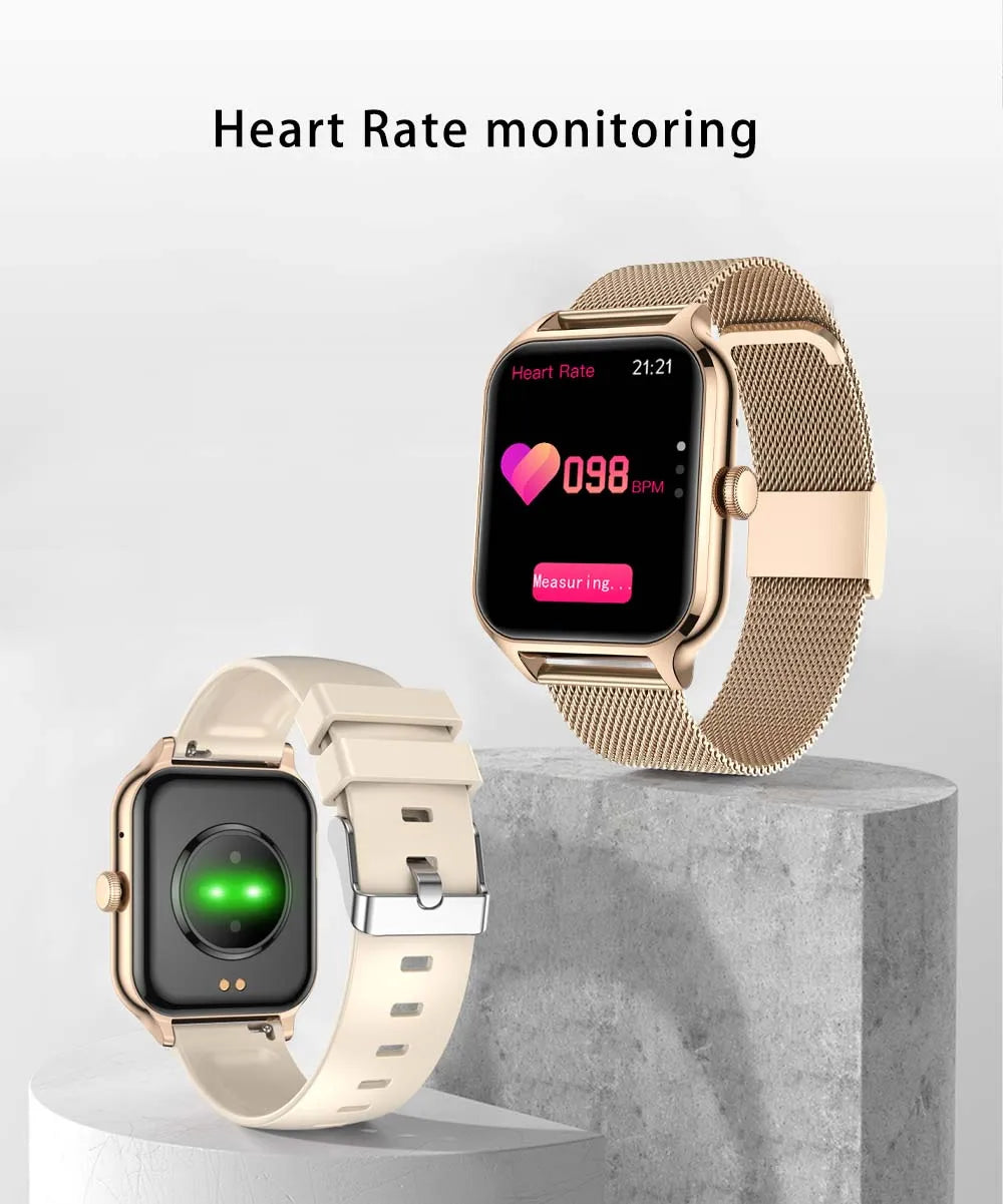 SENBONO New 1.91" Women Smartwatch Bluetooth Call Heart Rate Blood Oxygen Tracker Sport Smart Watch Women Men for IOS Androird