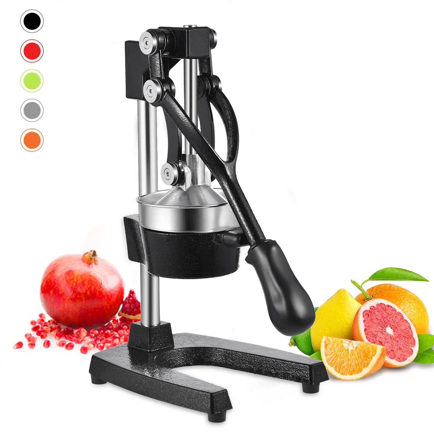 Manual Fruit Juicer 9cm Large Diameter Orange Juice Squeezer Heavy Duty Cast Iron Lemon Squeezer For Orange Lemon Pomegranate