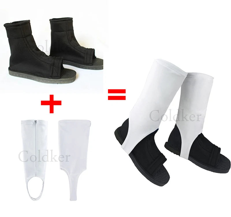 Japan Anime Cosplay Shoes Men Women Black Blue White Cotton Soft Sandals Boots Halloween Costume Christmas Party Shoes Footwear