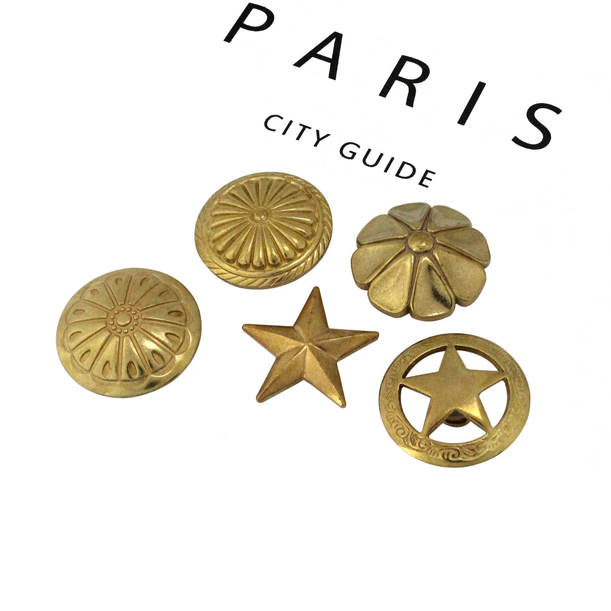 1pcs Brass Screwback Conchos Rivets Flower Star Decorative Buttons for Leather Craft Wallet Bag Saddle Belt Decor