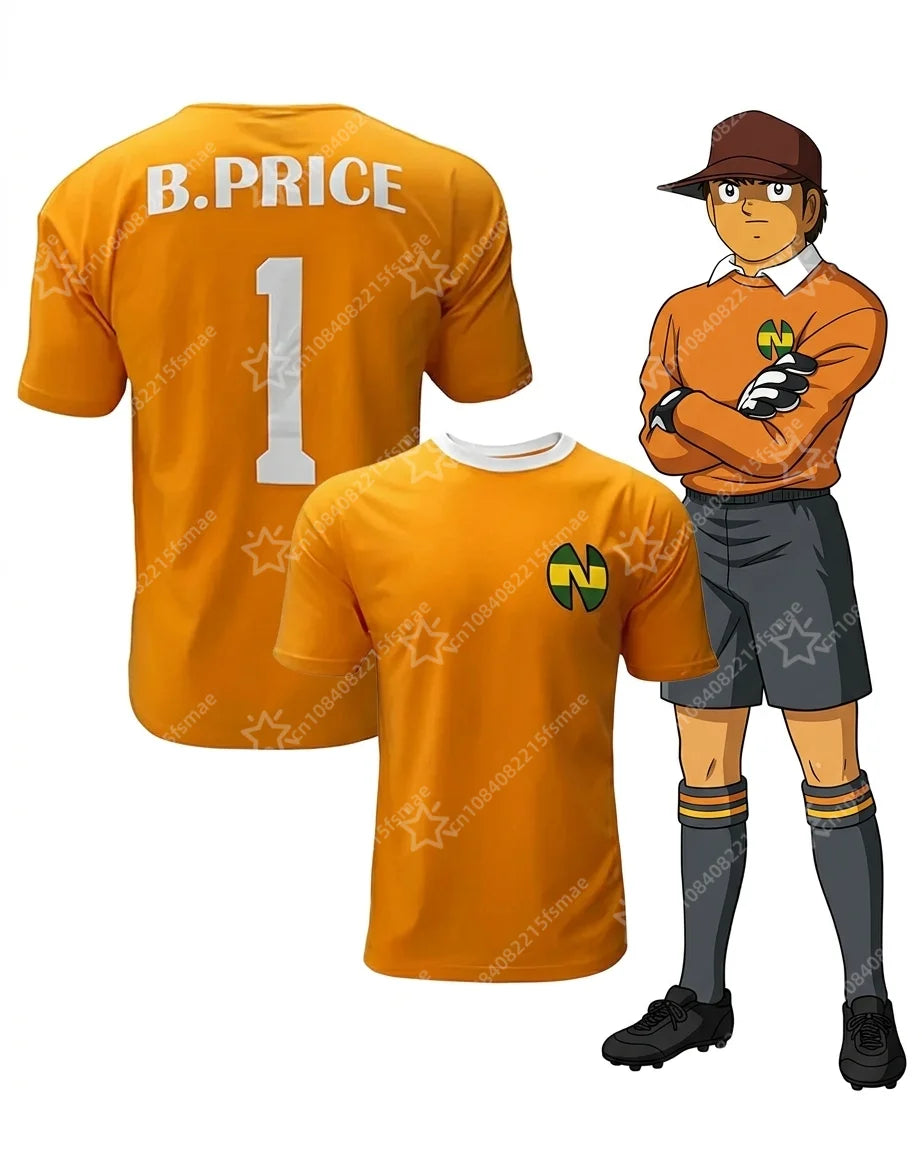 2026Anime Captain Tsubasa Soccer Kit Kids Adult Nankatsu Tsubasa Toho Hyuga Misaki Wakabayashi Retro Football Jersey Set Uniform