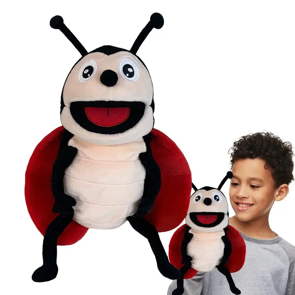 Hand Puppets Kids Toys Plush Insects Animal Caterpillar Ladybug Hand Puppets Doll Family Storytelling Role-playing Finger Toys