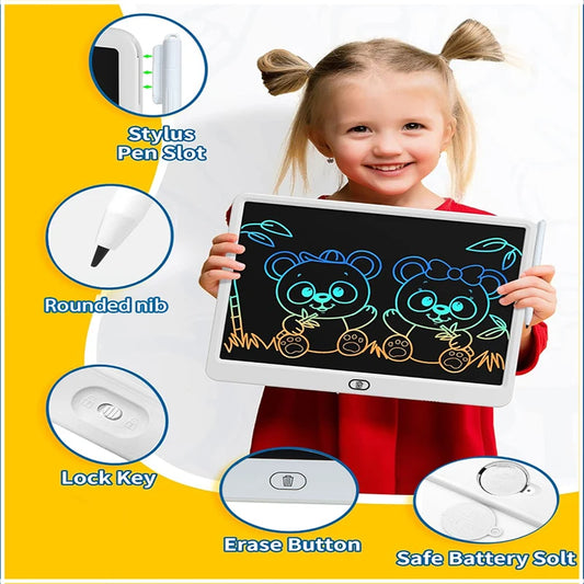8/11/13/16 Inch LCD Drawing tablet Writing Board Kids Doodle Painting Handwriting Pad Toy for 3 4 5 6 7 8 Years Girls Boys Gifts