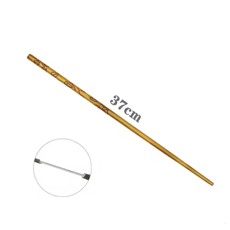 New Anime Cosplay Metal Core Magic Wand Harri Decoration Toy Accessories For Bacchetta Di Plastic Pottee Magic Stick