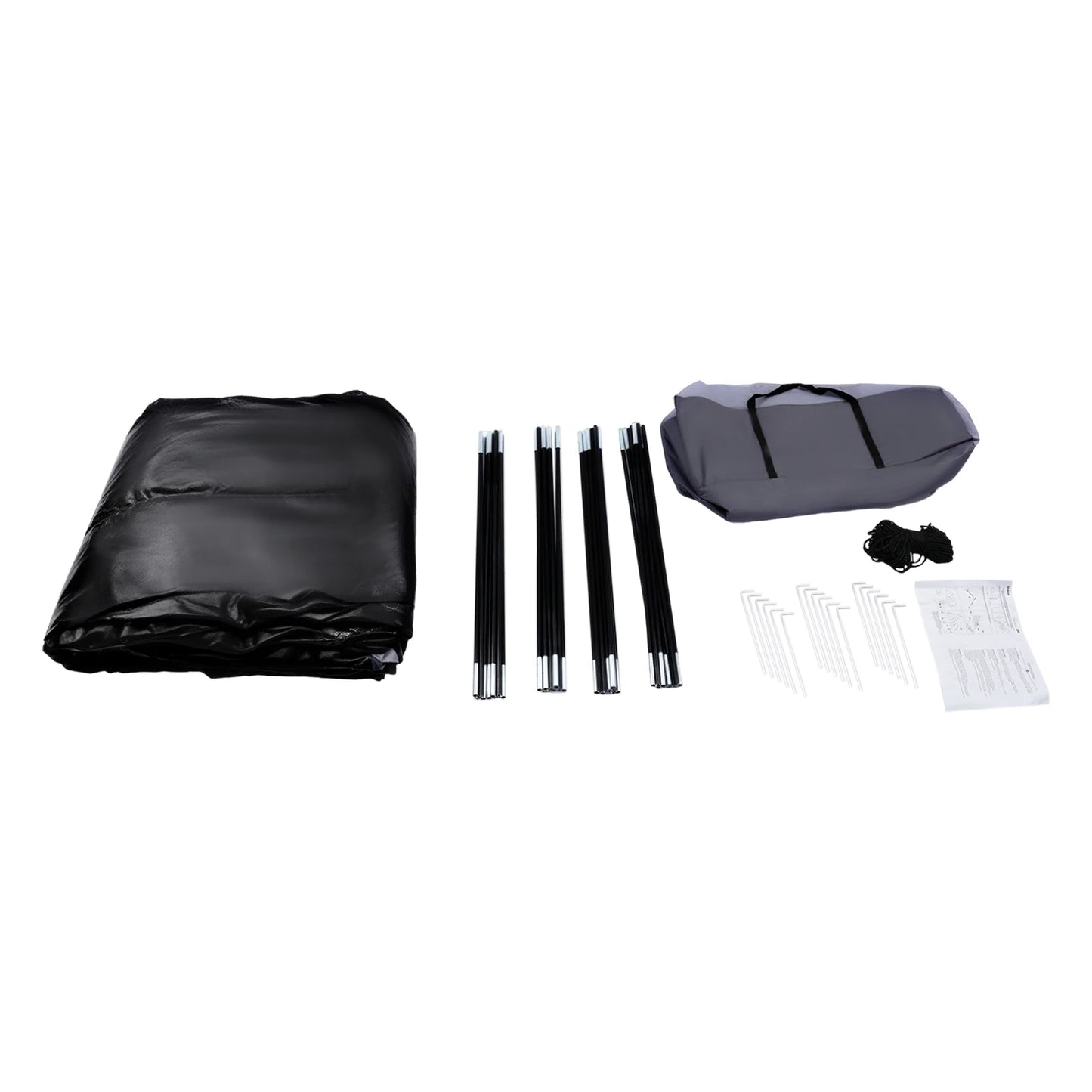  Camping Tunnel Tent Large Tunnel Tent Rain & Sun Protection Outdoor Family Camping Tunnel Tent for up to 6 People