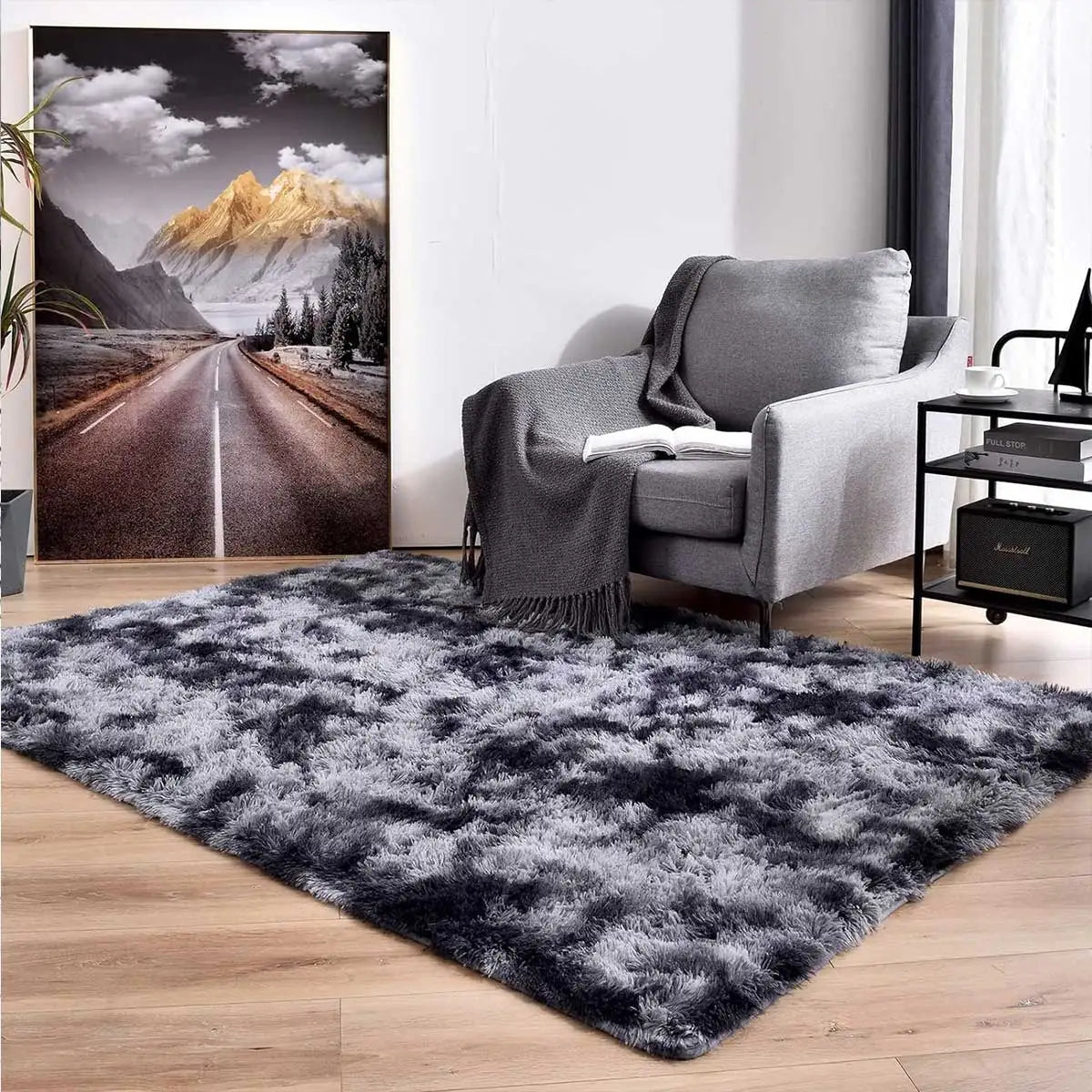 Plush Carpet Living Room Sofa Coffee Table Rug Green Pink Fluffy Soft Blankets Area Rugs Children's Room Non-Slip Mat Home Decor