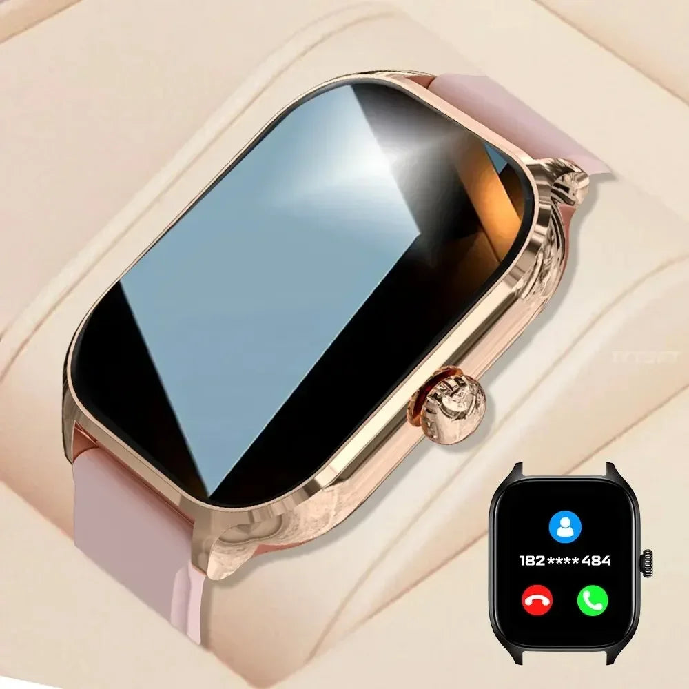 KESHUYOU H9 2025 Smart Watch 2.01-inch HD Display Receive Make Calls Message Preview Sport Mode Weather Forecast Smart Watch