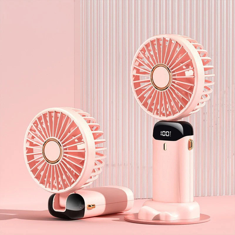 Baby 3 Speeds Stroller Mini Fan With Light Portable USB Charging Fan Mobile Phone Holder Stroller Accessories Baby Newborn Items