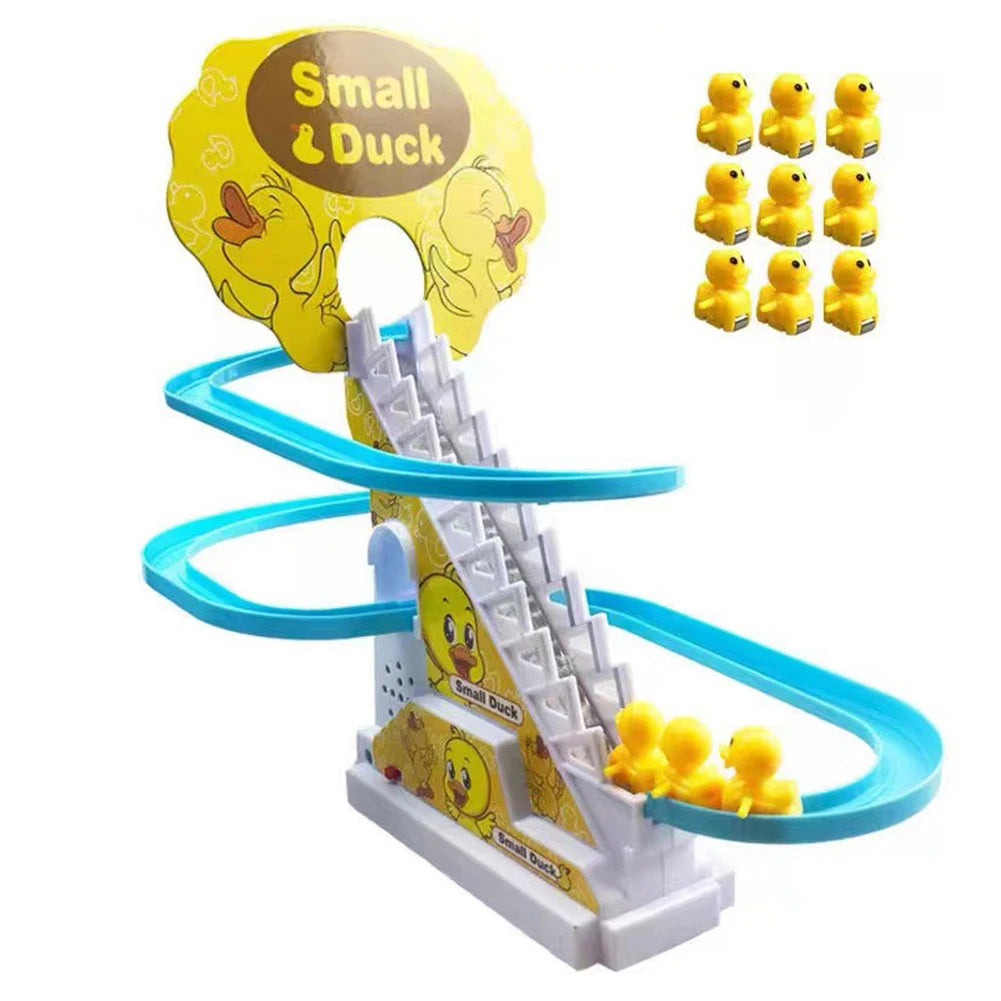 Duck Stair Climbing Toy Assembly Design Electric Duck Stair Toy Exercise Hands On Skills Small Duck Climbing Toys Birthday Gifts