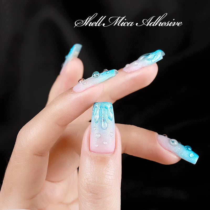 AS Water Drop Wave Gel Nail Gel Polish Clear Ripple Gel Nail Vernis Varnish Glue Phototherapy 15ml Glass Water Drop Glue