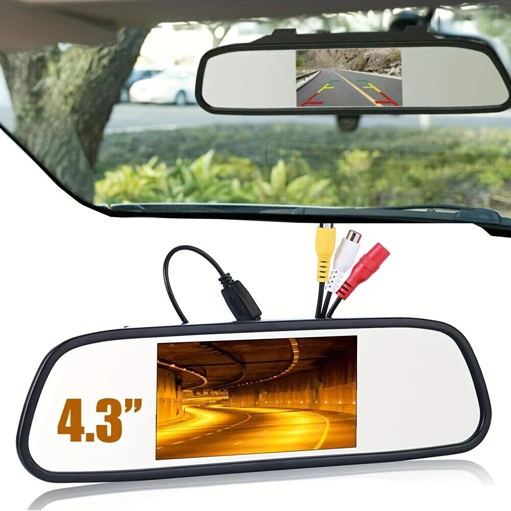 Backup Camera with Monitor Back up Camera System for Car  Reverse Camera  Rear View with 4.3in Monitor Safe Parking