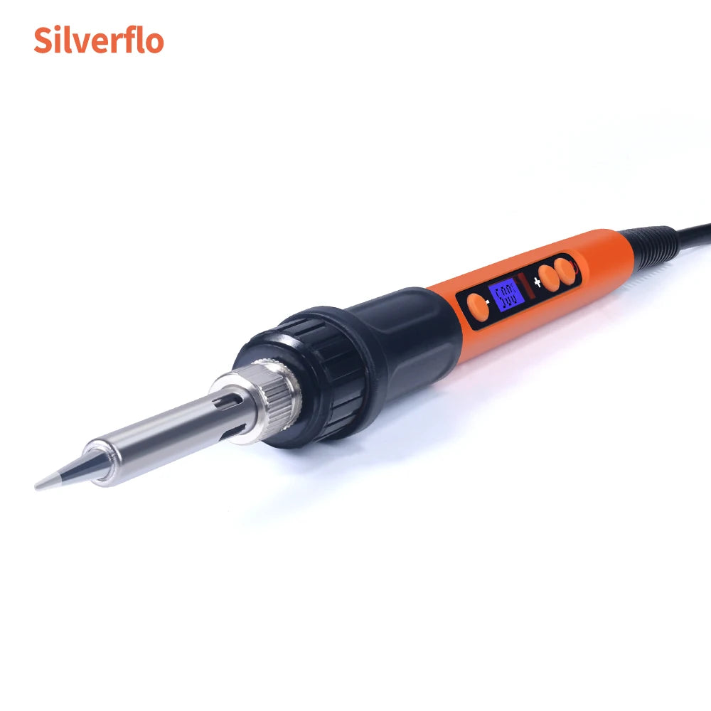Silverflo Electric soldering iron Kit Set 100W LCD Digital Display Adjustable Temperature Soldering Iron 220V/110V Welding Tools
