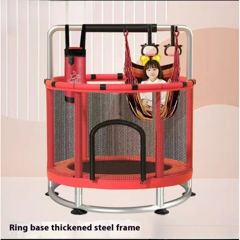 Children's Indoor Trampoline Home Use Jumping Bed 3-10 Years Old Household Trampoline Fun Fitness Exercise for Kids