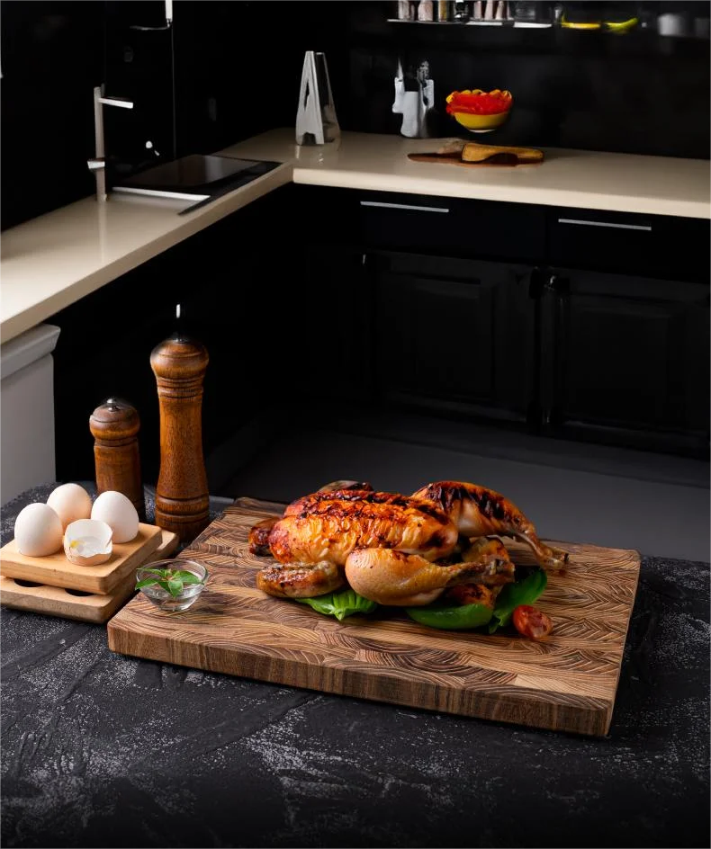Large Size,High Quality Teak Wood Cutting Board:16.5*11.8 Inch/13.3*9.5 Inch,1 Inch Thick，Suitable For Christmas，Halloween