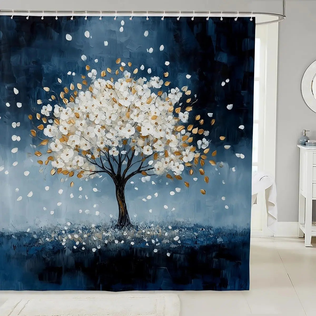 Dachshund Shower Curtain Kids Cute pet Dog Bathroom Shower Liner for Teens Puppy Bath Curtain Waterproof Waterproof Polyester