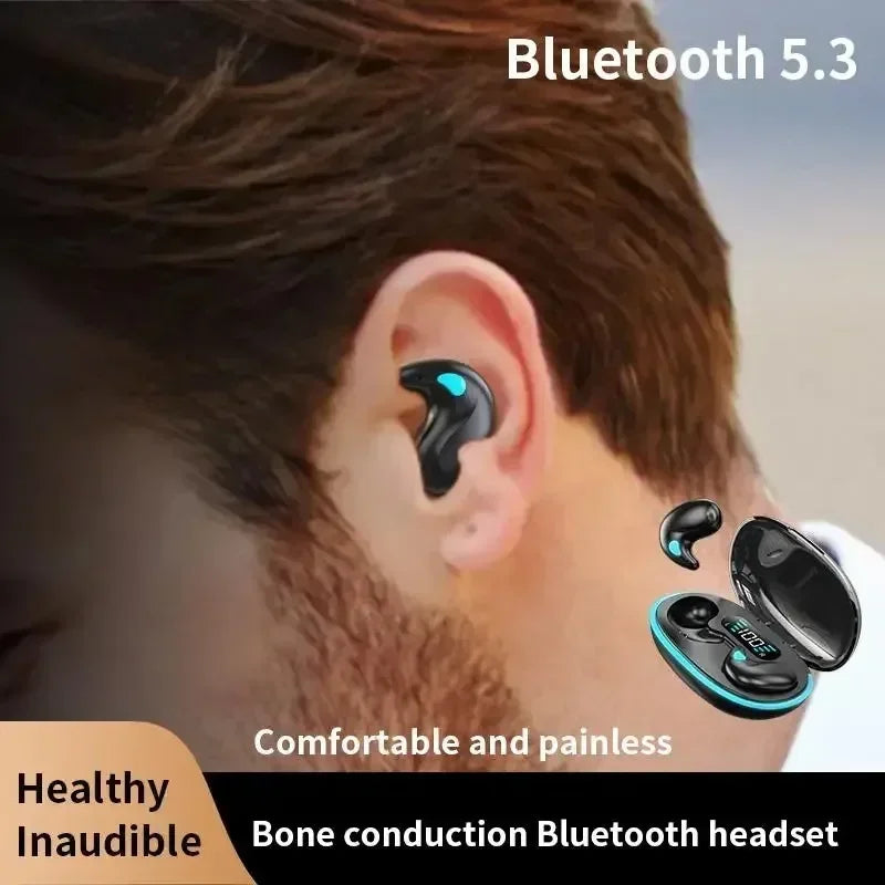 X55 Invisible Sleep Wireless Earphone TWS Bluetooth 5.3 Headphones Hidden Earbuds IPX5 Waterproof Noise Reduction Sports Headset