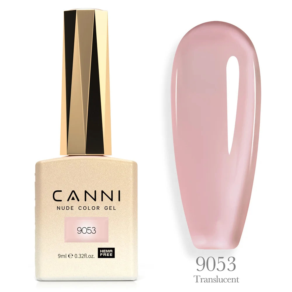 Canni Nail Gel Polish Jelly Nude Color HEMA FREE TPO FREE 9ml Transparent Semi Permanent Natural Nude French Nail Gel Lacquer
