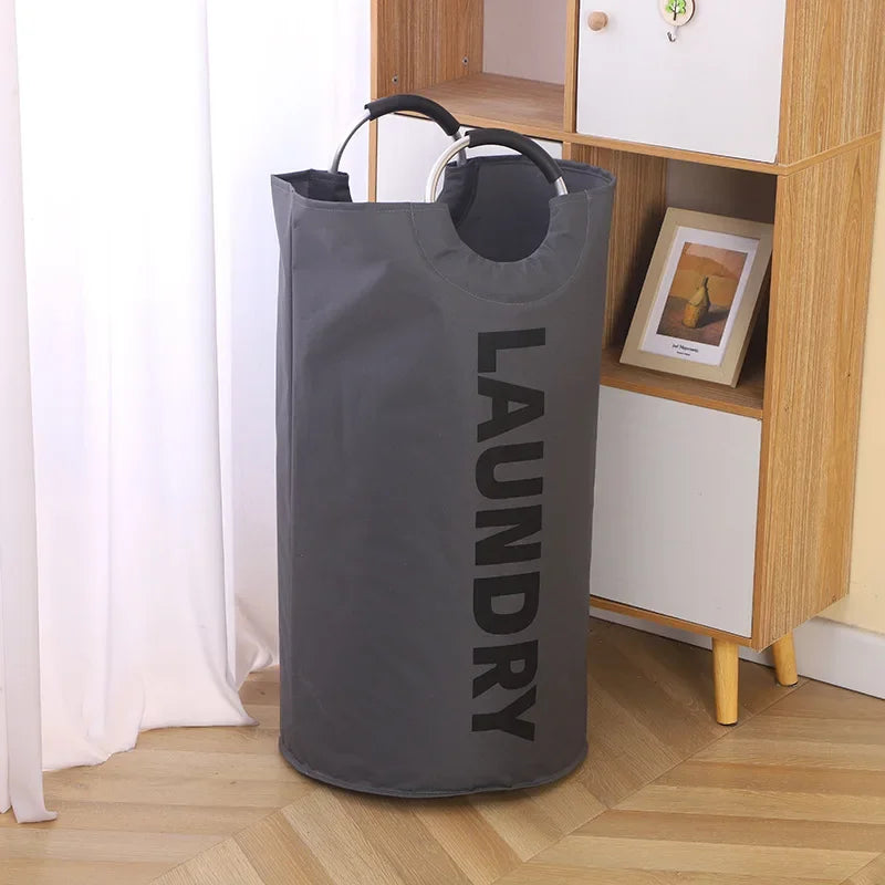 Oxford cloth laundry bag, dirty clothes storage basket, foldable bathroom clothes bucket, large-capacity dirty clothes basket
