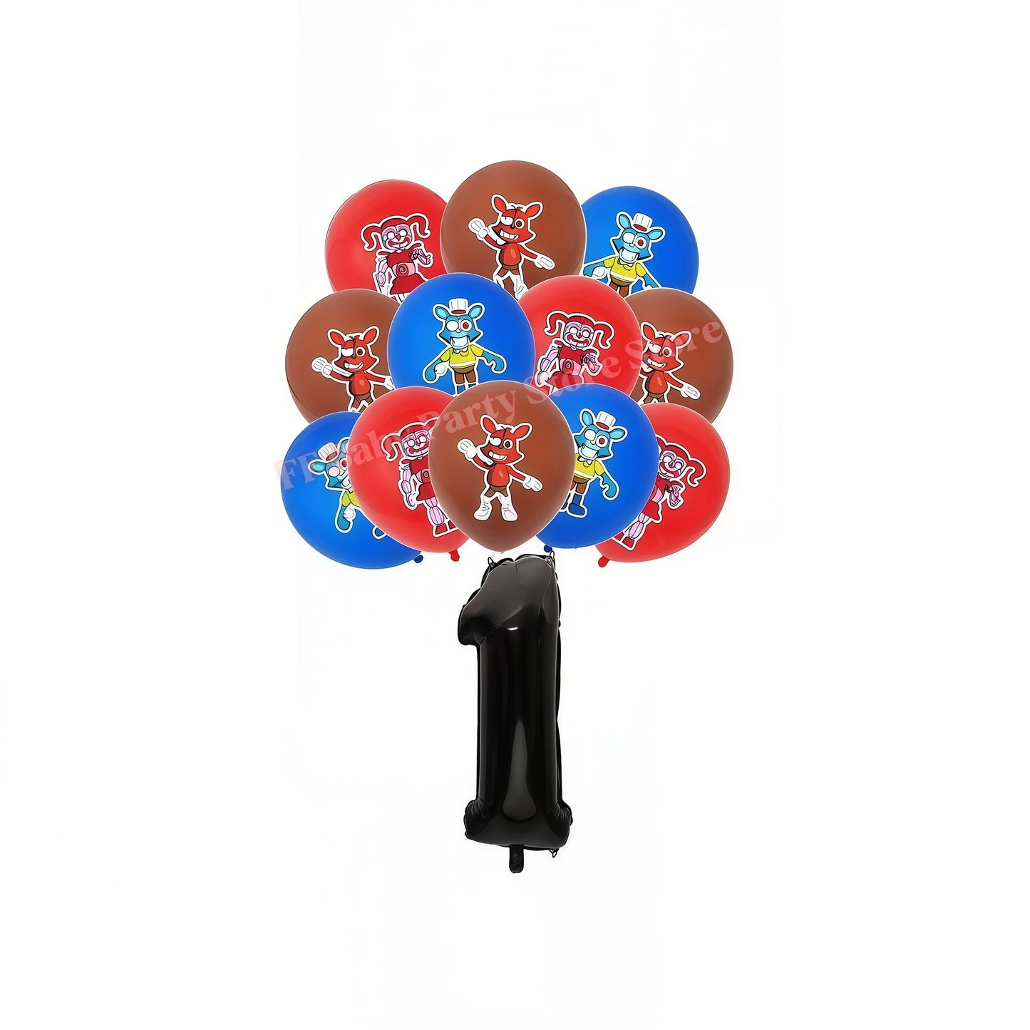 Five Nights Bear Birthday Party Decorations Plate Cup Backdrop Freddyed Balloon for Kids Party Favors FNAFs Event Supplies Gifts
