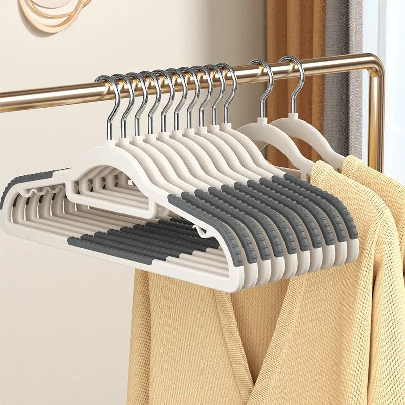 1-50pcs Household Clothing Storage Anti Slip, Scratch Resistant, Shoulder Corner Drying Rack Heavy Duty Standard Plastic Hangers