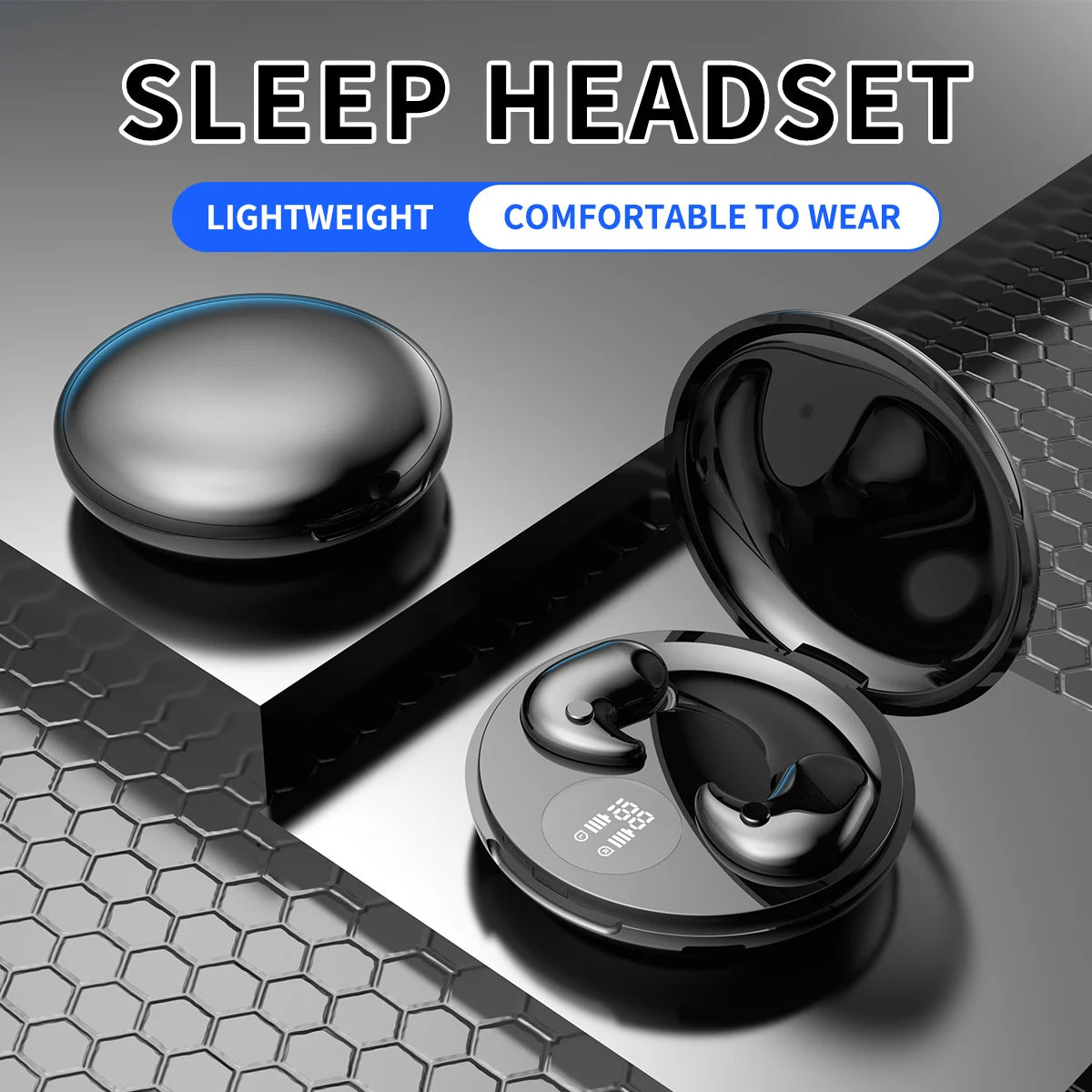 Bluetooth 5.3 Earphones Invisible Sleep Earbuds Wireless in-ear Headphones HiFi Stereo Noise Reduction Hedsets for Huawei