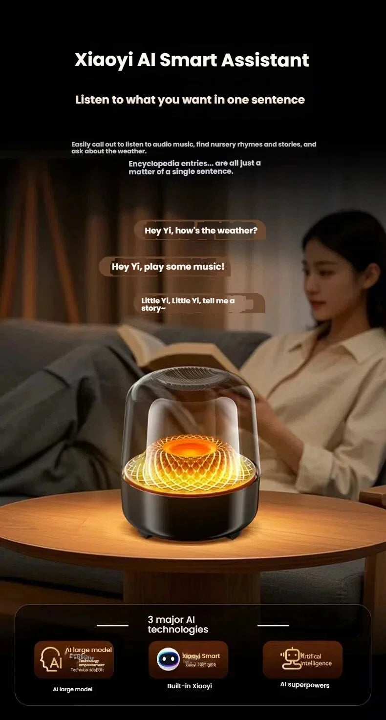 Glaze 5 Subwoofer Bluetooth 5.3 Audio Breathing Lamp Speakers Hi-Fi Acoustic Wireless Soundbar Portable Speaker for Home Theater