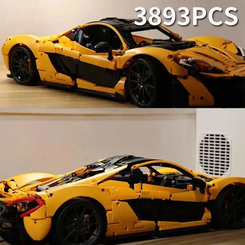 2026 POP 3893pcs Technical 42172 P1 Super Racing Car Building Blocks 1:8 Model Super Sports Cars Bricks Toys for Boys Gifts