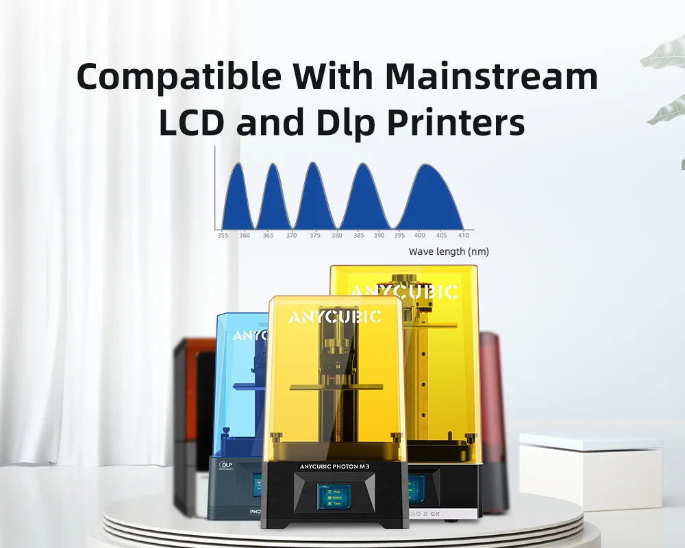 ANYCUBIC Standard Resin 405nm UV Resin LCD 3D Printer Photosensitive Resin For Photon Mono 7 Pro Figurines 3D Printing Materials