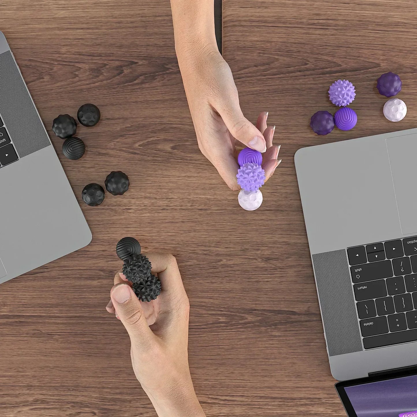 Silicone Magnetic Fidget Balls Fidget Toys Stress Balls for Adults Sensory Stone Travel Toys for Calming Autism and ADHD