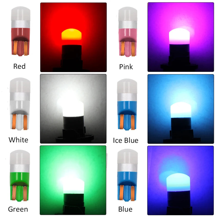 2/4/10Pcs Super Bright T10 3030 1 LED W5W Car Dome Light 12V Auto Clearance Reading Lamp 6000K Vehicle Door Bulb Accessories