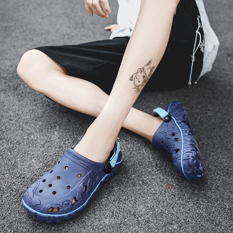 Factory Cheap EVA Men's Clogs Shoes Lightweight Wholesale Plastic Clog Men Beach Working Sandals with Men Clogs&Mules Big Size47