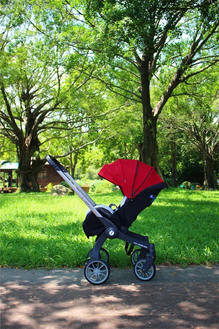 EU STOCK Foldable Lightweight baby stroller Multifunctional Four Wheels poussette bebe 3 en 1 Portable baby wagon