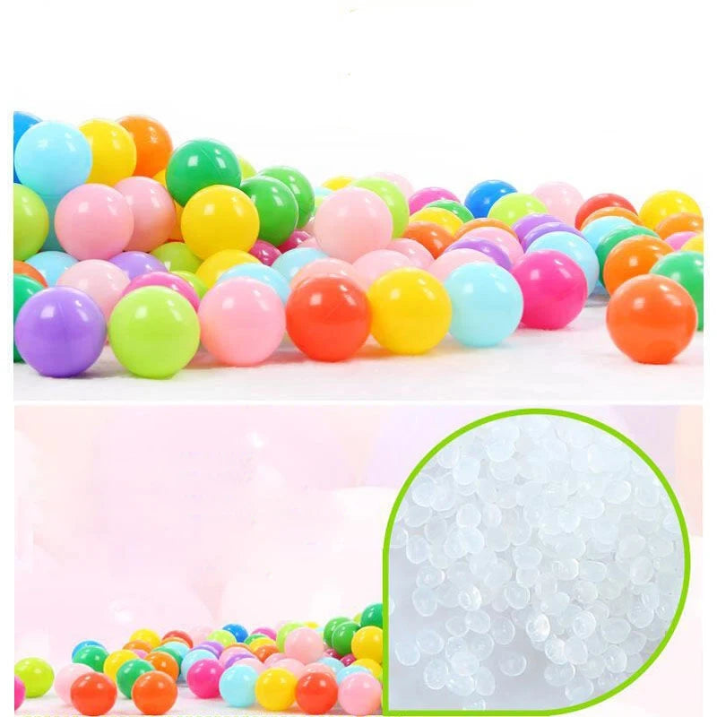 50Pcs Baby Plastic Ball Pit Balls Kids Toys Outdoor Sport Ball Eco-Friendly Water Pool Ocean Wave Balls Children Stress Air Ball