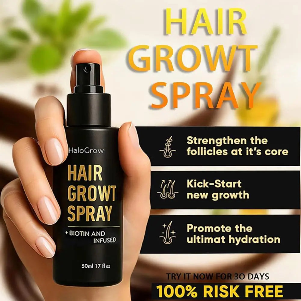 50ml Hair Growth Spray Promotes Hair Follicle Health Melanin Production Hair Thickening Treatment For Men Women Hair Care